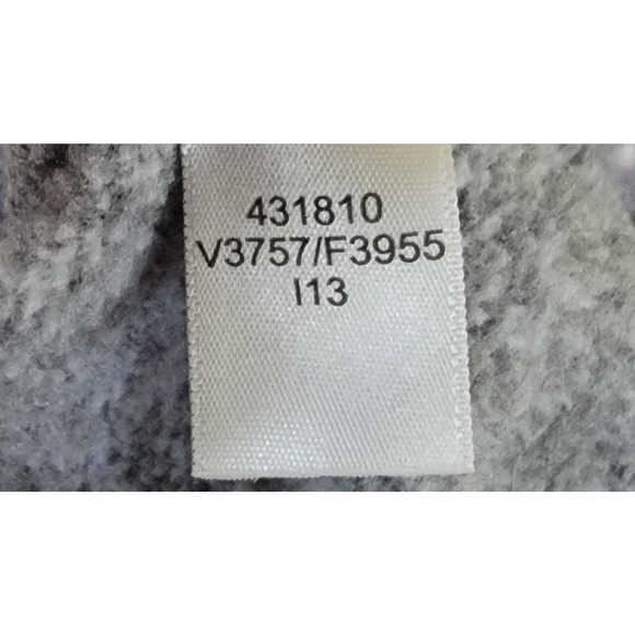 Lands End Grey White Heathered Fleece Lined Jacket Size 6-8 100% Polyester - Picture 10 of 10